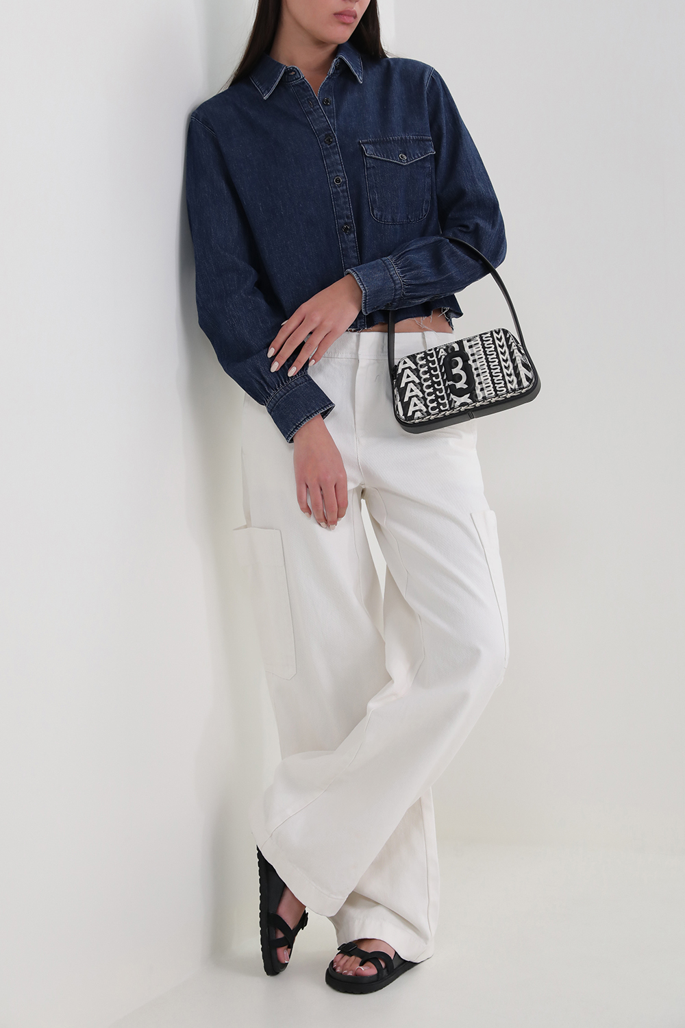 חולצת ג'ינס קרופ RAG & BONE